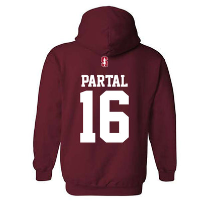 Stanford - NCAA Men's Soccer : Joshua Partal - Classic Shersey Hooded Sweatshirt-1