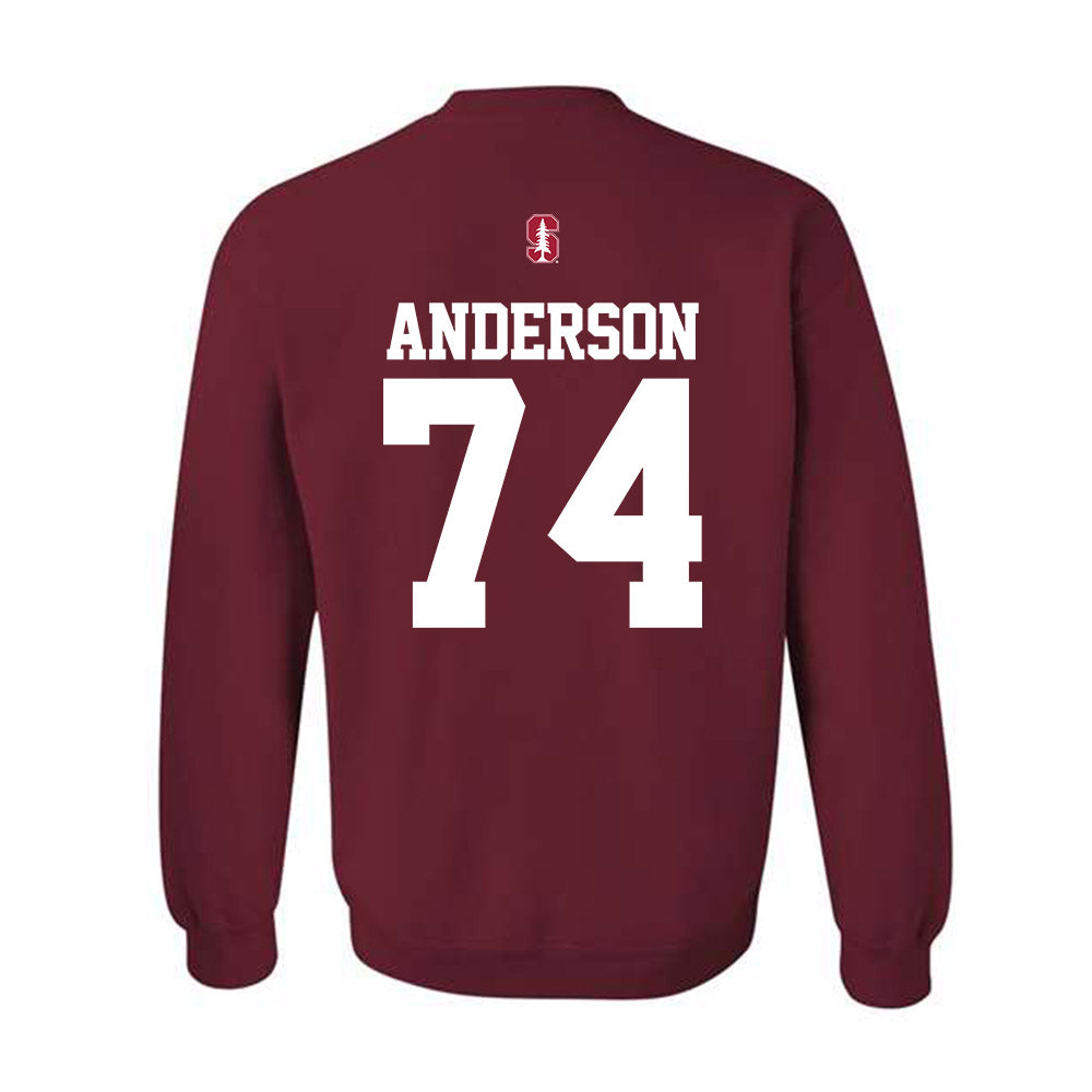 Stanford - NCAA Football : Fisher Anderson - Classic Shersey Crewneck Sweatshirt-1