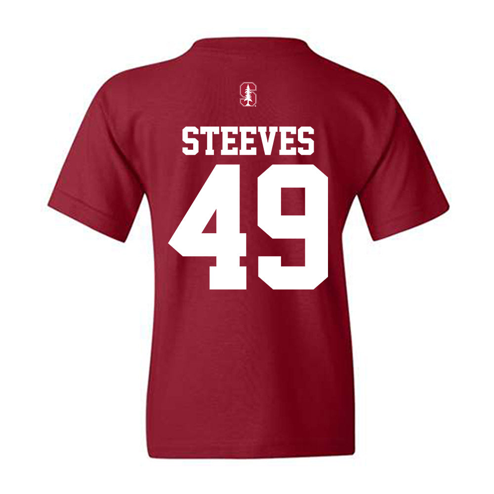 Stanford - NCAA Baseball : Austin Steeves - Classic Shersey Youth T-Shirt-1