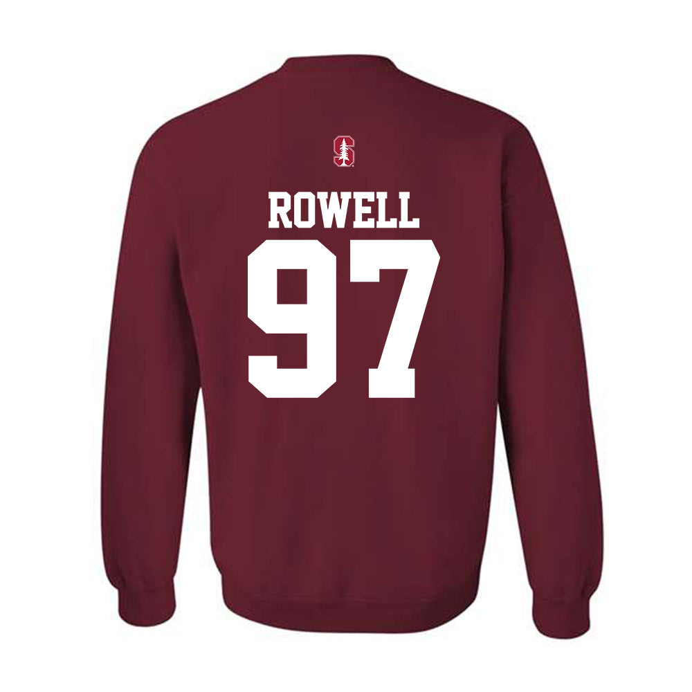 Stanford - NCAA Football : Zach Rowell - Classic Shersey Crewneck Sweatshirt-1