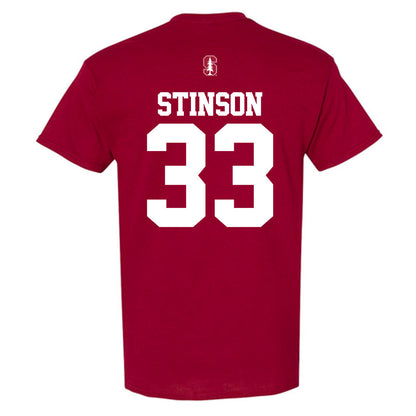 Stanford - NCAA Men's Basketball : Evan Stinson - Classic Shersey T-Shirt-1