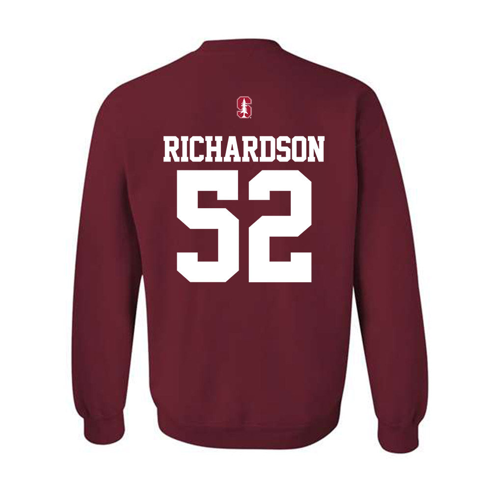 Stanford - NCAA Football : Maxwell Richardson - Classic Shersey Crewneck Sweatshirt-1