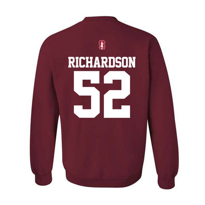Stanford - NCAA Football : Maxwell Richardson - Classic Shersey Crewneck Sweatshirt-1
