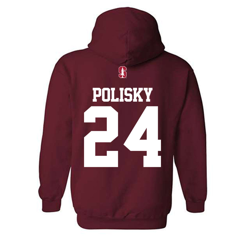 Stanford - NCAA Women's Lacrosse : Aliya Polisky - Classic Shersey Hooded Sweatshirt-1