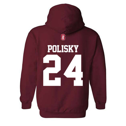 Stanford - NCAA Women's Lacrosse : Aliya Polisky - Classic Shersey Hooded Sweatshirt-1