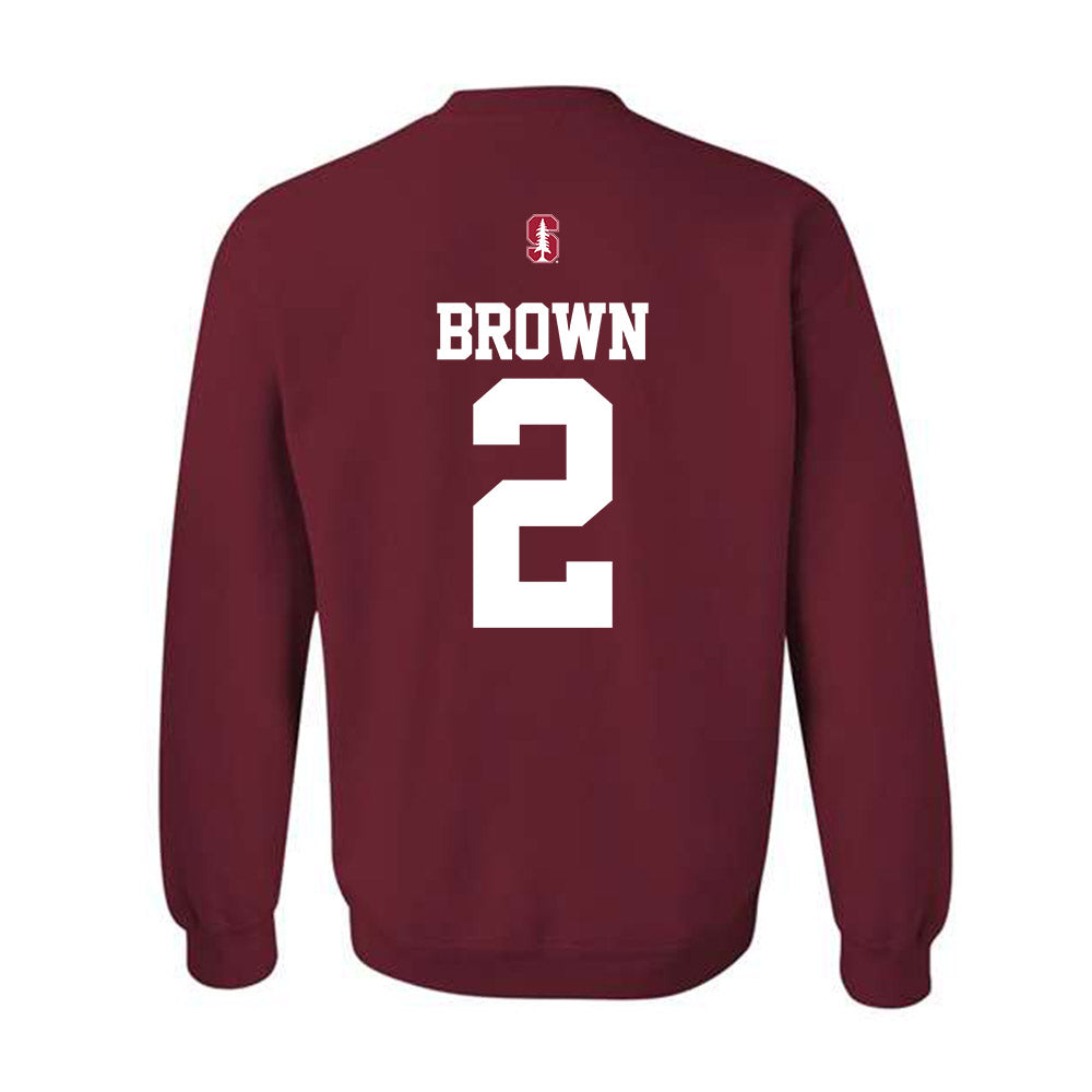 Stanford - NCAA Football : Elijah Brown - Classic Shersey Crewneck Sweatshirt-1