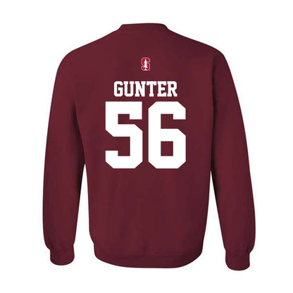 Stanford - NCAA Football : Hayden Gunter - Classic Shersey Crewneck Sweatshirt-1