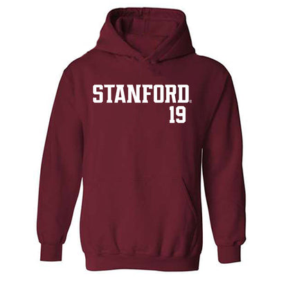 Stanford - NCAA Football : London Bironas - Classic Shersey Hooded Sweatshirt-0