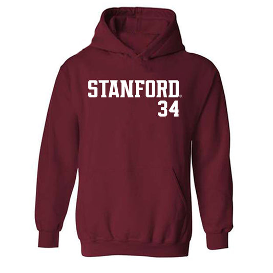 Stanford - NCAA Women's Basketball : Tess Heal - Classic Shersey Hooded Sweatshirt-0