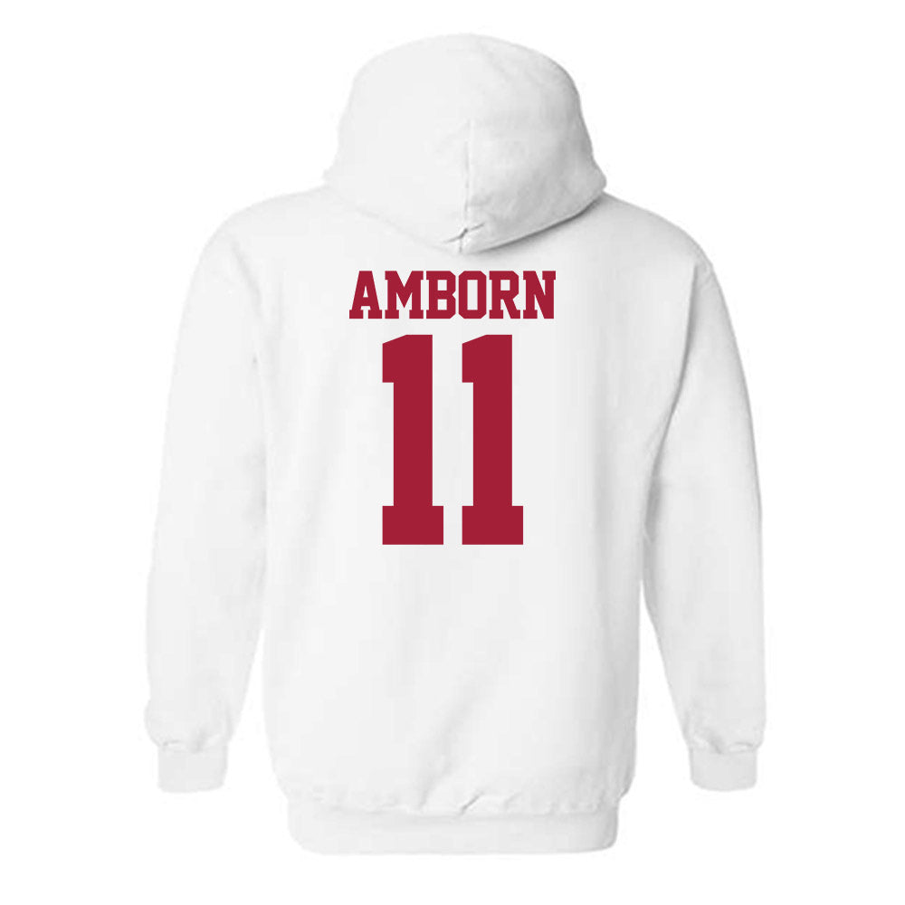 Stanford - NCAA Women's Basketball : Carly Amborn - Classic Shersey Hooded Sweatshirt-1