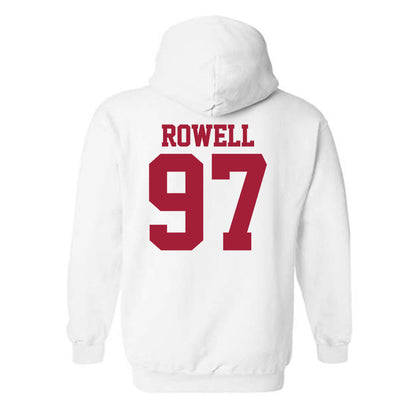 Stanford - NCAA Football : Zach Rowell - Classic Shersey Hooded Sweatshirt-1