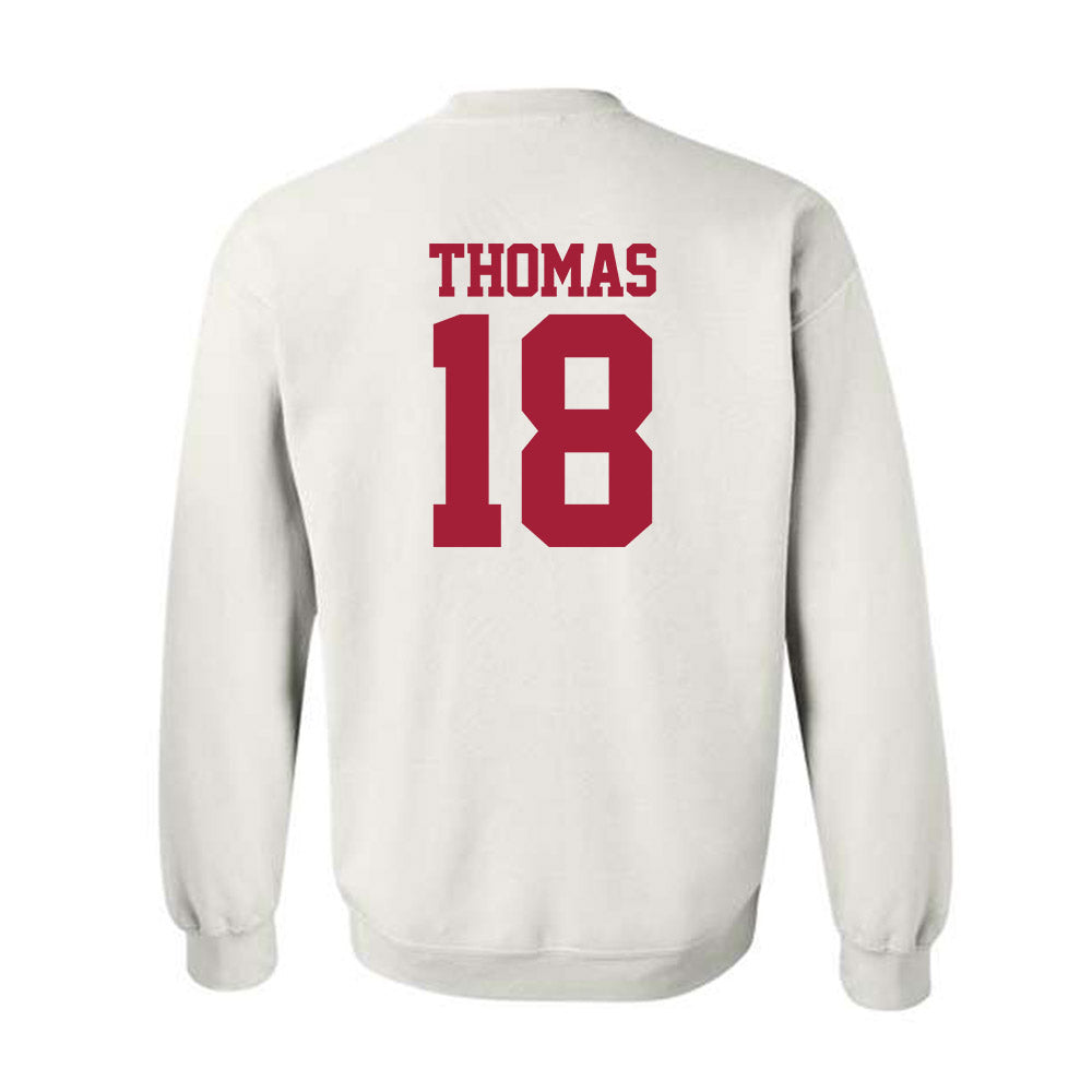 Stanford - NCAA Baseball : Kassius Thomas - Classic Shersey Crewneck Sweatshirt-1