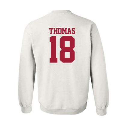 Stanford - NCAA Baseball : Kassius Thomas - Classic Shersey Crewneck Sweatshirt-1