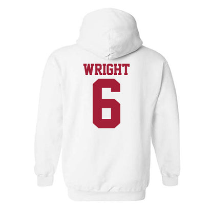 Stanford - NCAA Football : Collin Wright - Classic Shersey Hooded Sweatshirt-1