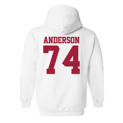 Stanford - NCAA Football : Fisher Anderson - Classic Shersey Hooded Sweatshirt-1