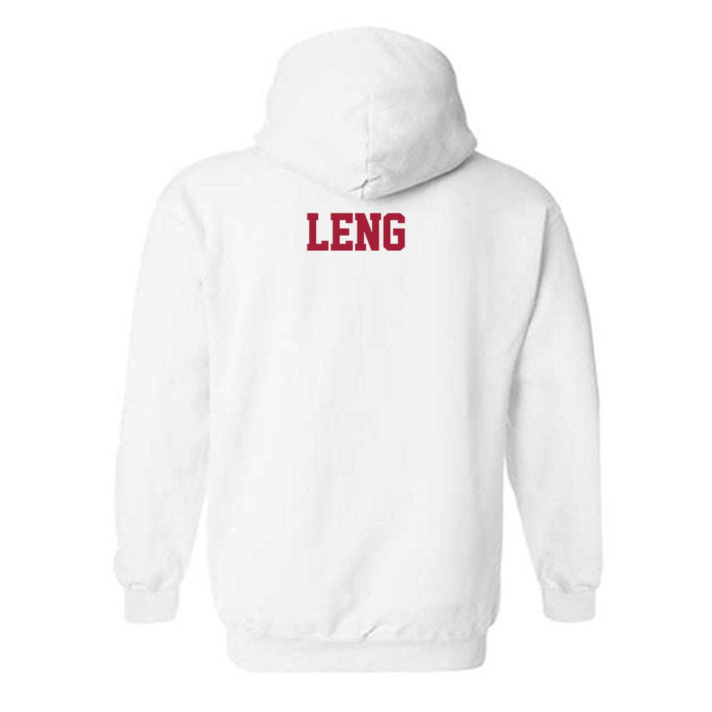 Stanford - NCAA Men's Golf : Jay Leng - Classic Shersey Hooded Sweatshirt-1