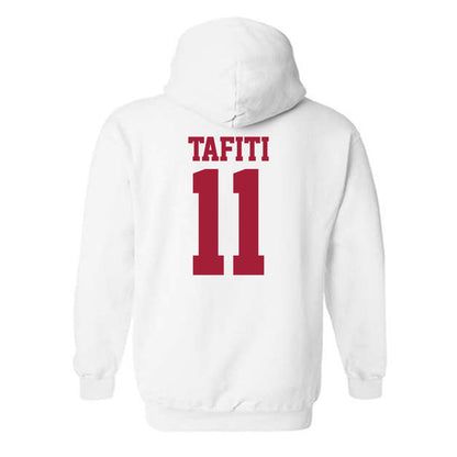 Stanford - NCAA Football : Tevarua Tafiti - Classic Shersey Hooded Sweatshirt-1