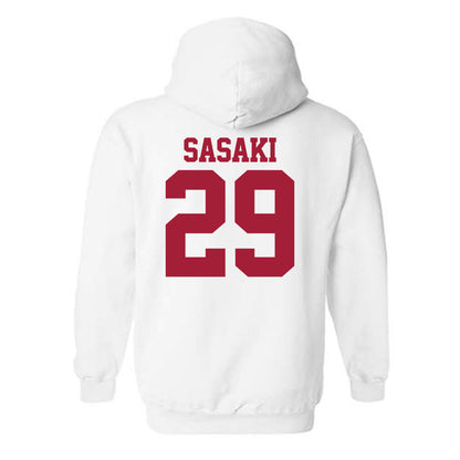 Stanford - NCAA Men's Soccer : Takashi Sasaki - Classic Shersey Hooded Sweatshirt-1
