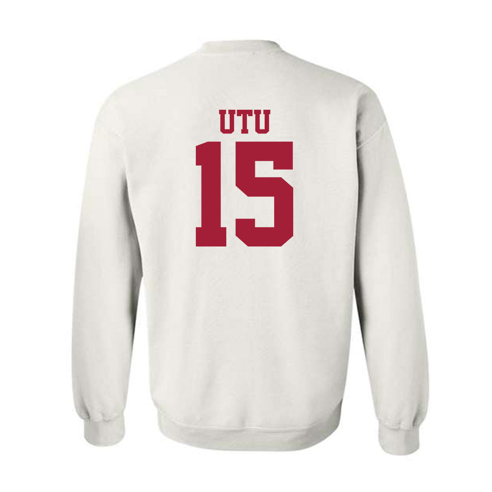 Stanford - NCAA Football : Donte Utu - Classic Shersey Crewneck Sweatshirt-1