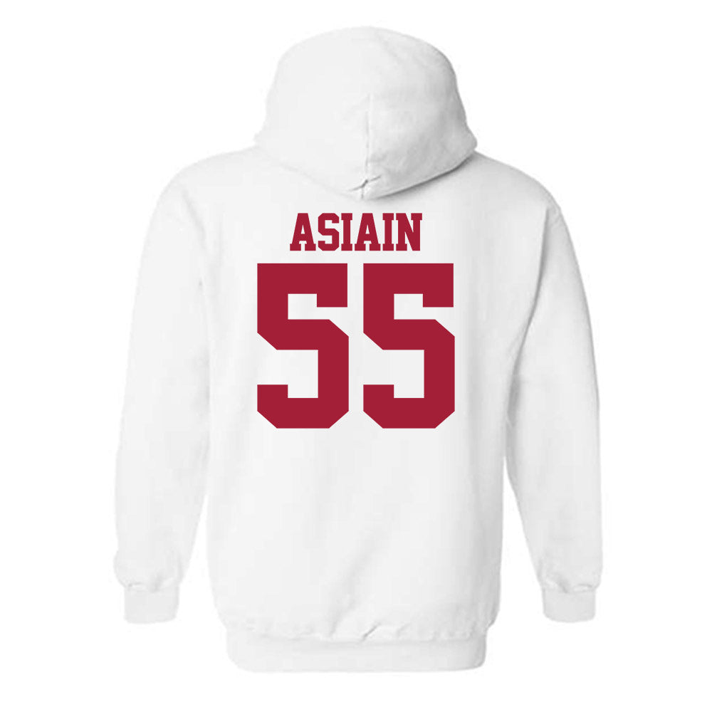 Stanford - NCAA Football : Joe Asiain - Classic Shersey Hooded Sweatshirt-1