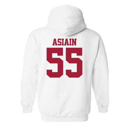 Stanford - NCAA Football : Joe Asiain - Classic Shersey Hooded Sweatshirt-1
