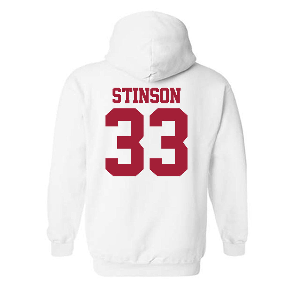 Stanford - NCAA Men's Basketball : Evan Stinson - Classic Shersey Hooded Sweatshirt-1