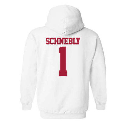 Stanford - NCAA Men's Soccer : Rowan Schnebly - Classic Shersey Hooded Sweatshirt-1