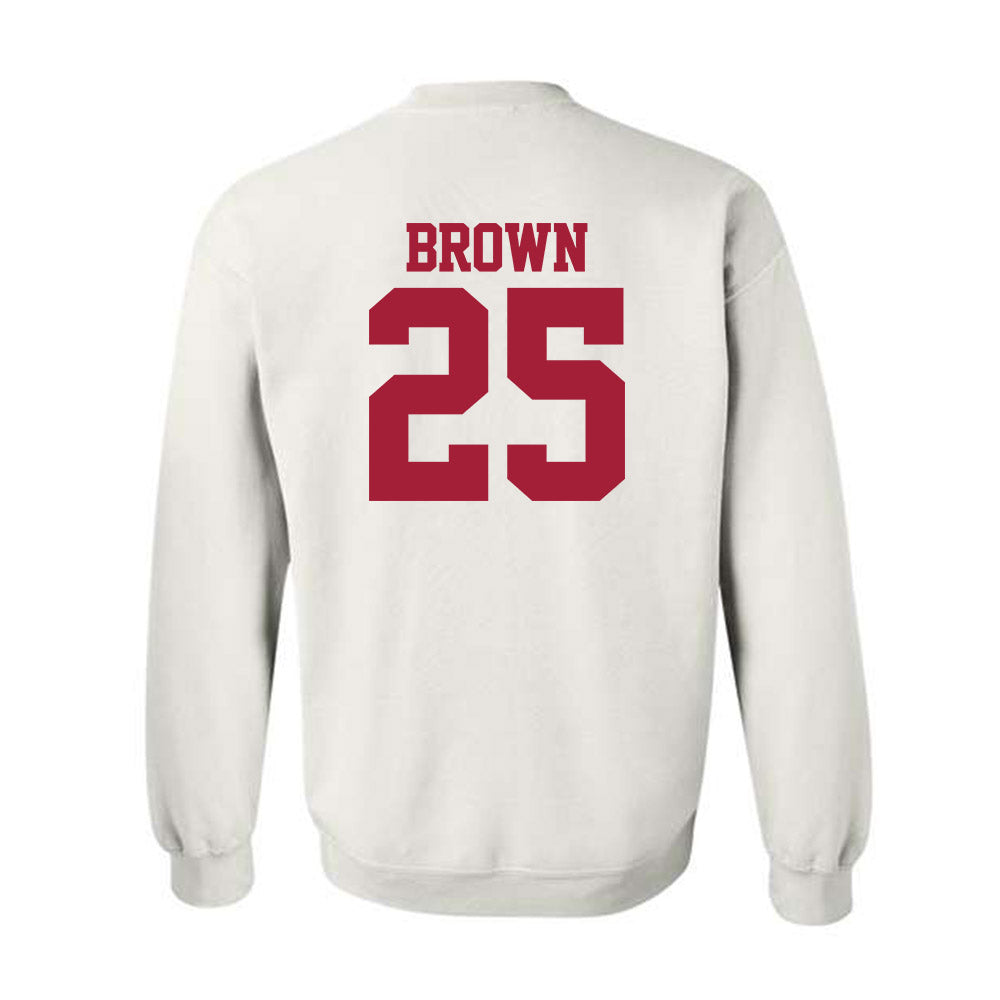 Stanford - NCAA Football : Marcus Brown - Classic Shersey Crewneck Sweatshirt-1
