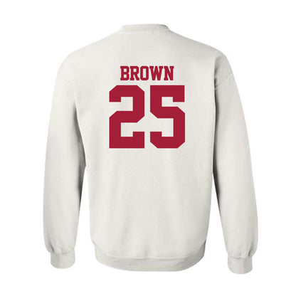 Stanford - NCAA Football : Marcus Brown - Classic Shersey Crewneck Sweatshirt-1