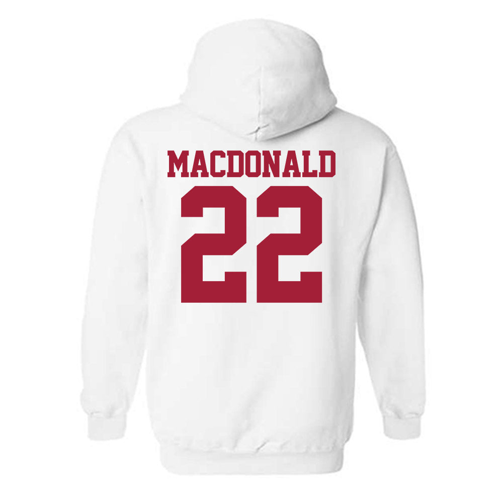 Stanford - NCAA Baseball : Cort MacDonald - Classic Shersey Hooded Sweatshirt-1