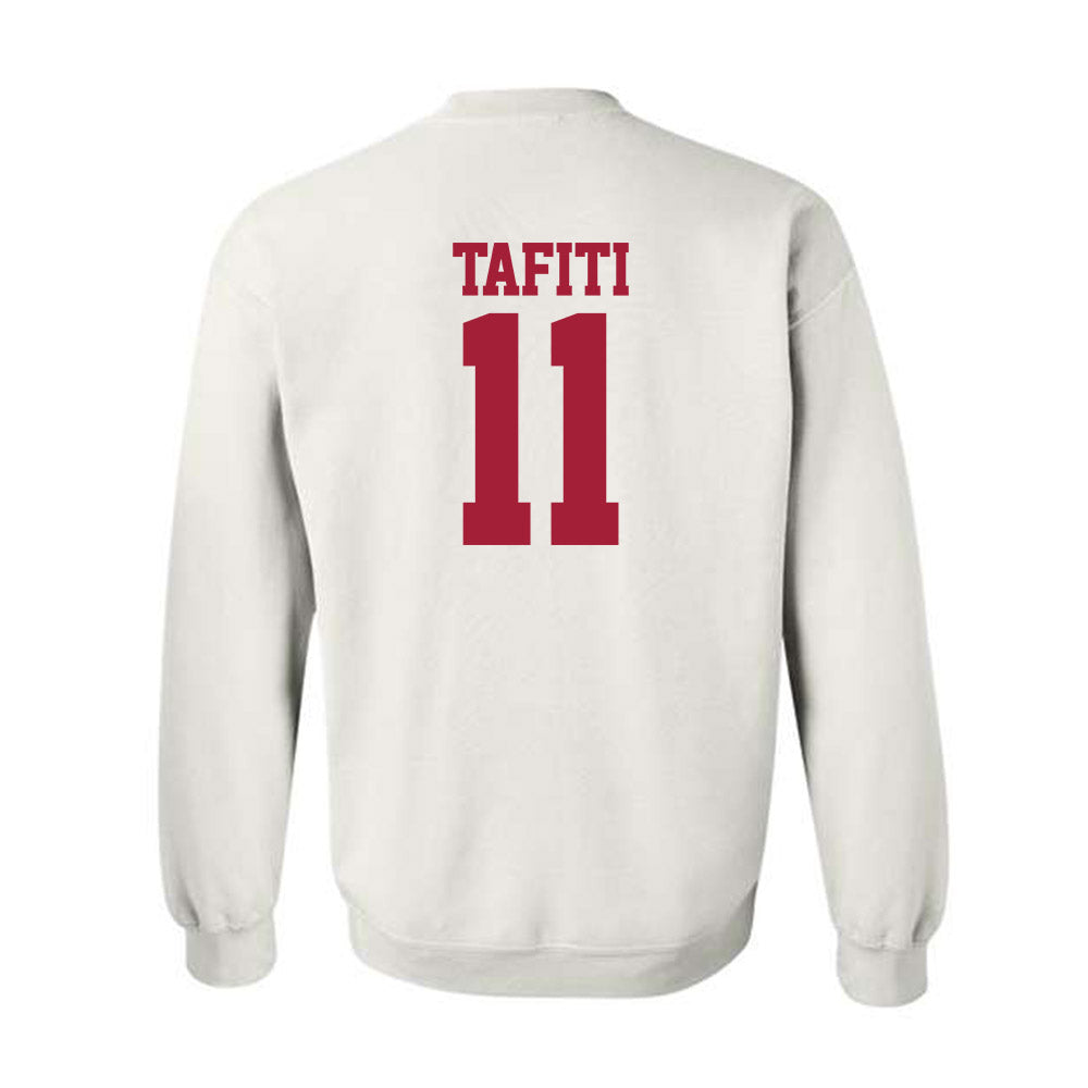 Stanford - NCAA Football : Tevarua Tafiti - Classic Shersey Crewneck Sweatshirt-1