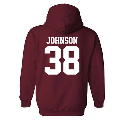 Stanford - NCAA Football : Zach Johnson - Classic Shersey Hooded Sweatshirt-1