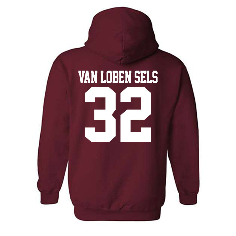 Stanford - NCAA Football : Owen van Loben Sels - Classic Shersey Hooded Sweatshirt-1