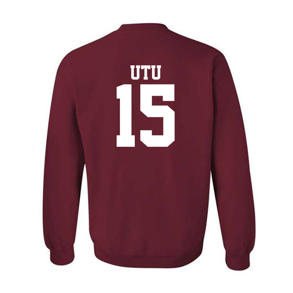 Stanford - NCAA Football : Donte Utu - Classic Shersey Crewneck Sweatshirt-1