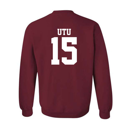 Stanford - NCAA Football : Donte Utu - Classic Shersey Crewneck Sweatshirt-1