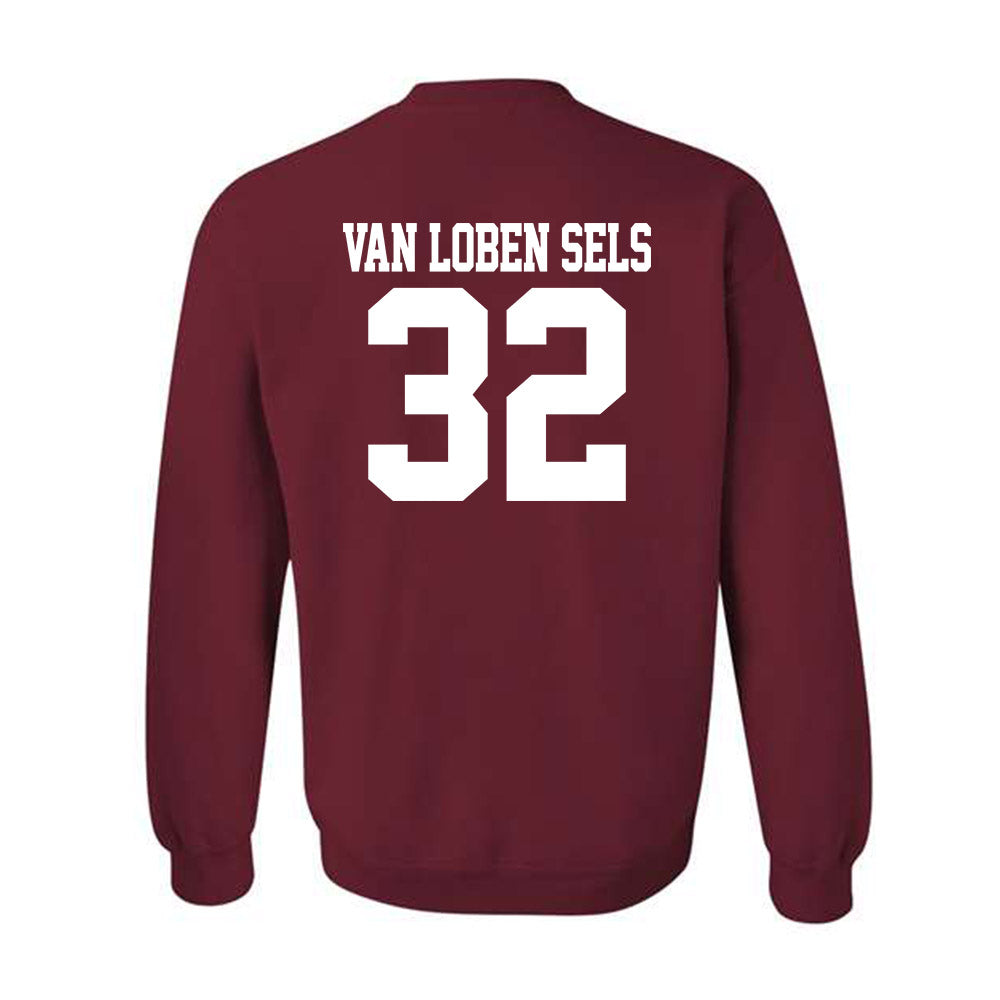 Stanford - NCAA Football : Owen van Loben Sels - Classic Shersey Crewneck Sweatshirt-1
