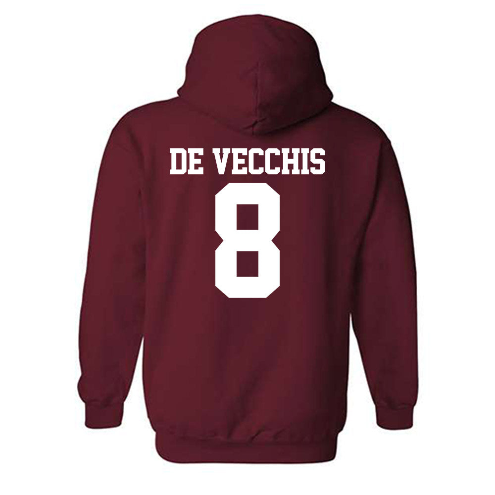 Stanford - NCAA Men's Water Polo : Simone De Vecchis - Classic Shersey Hooded Sweatshirt-1