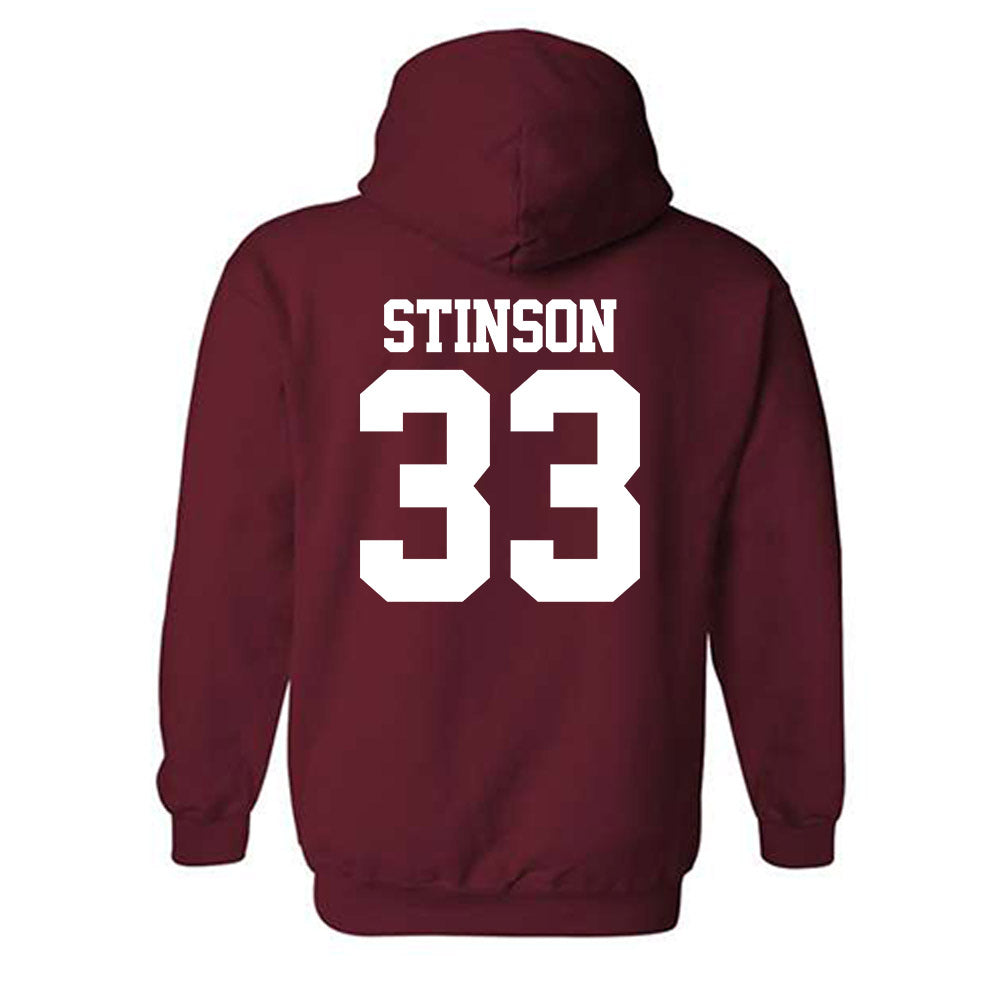 Stanford - NCAA Men's Basketball : Evan Stinson - Classic Shersey Hooded Sweatshirt-1