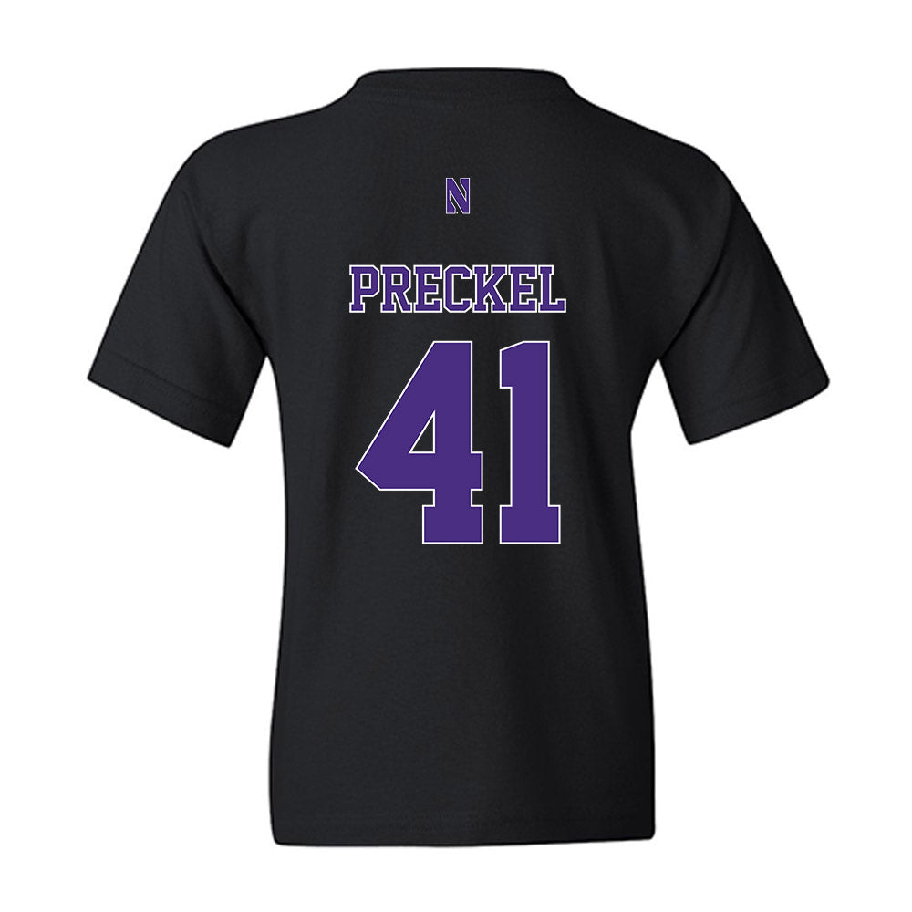 Northwestern - NCAA Football : Robby Preckel - Classic Shersey Youth T-Shirt-1