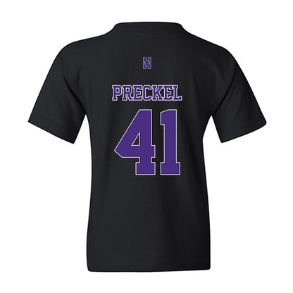 Northwestern - NCAA Football : Robby Preckel - Classic Shersey Youth T-Shirt-1
