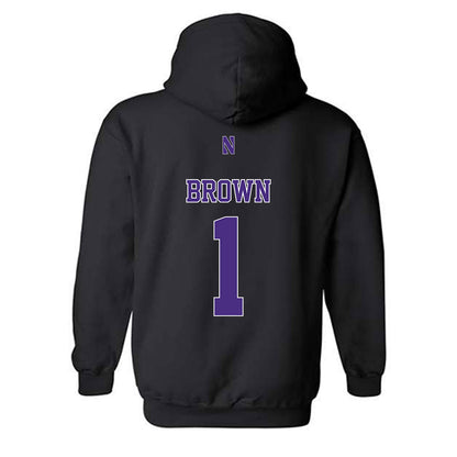 Northwestern - NCAA Women's Field Hockey : Lindsey Brown - Classic Shersey Hooded Sweatshirt-1