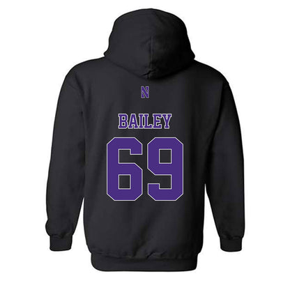 Northwestern - NCAA Football : Jack Bailey - Classic Shersey Hooded Sweatshirt