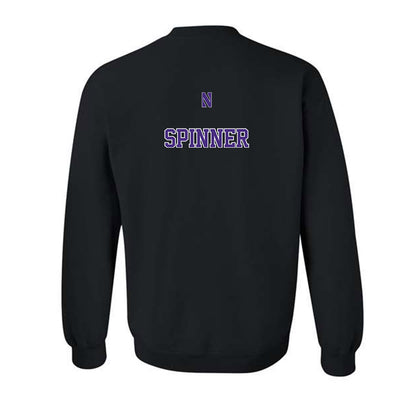 Northwestern - NCAA Men's Swimming & Diving : Wiley Spinner - Classic Shersey Crewneck Sweatshirt