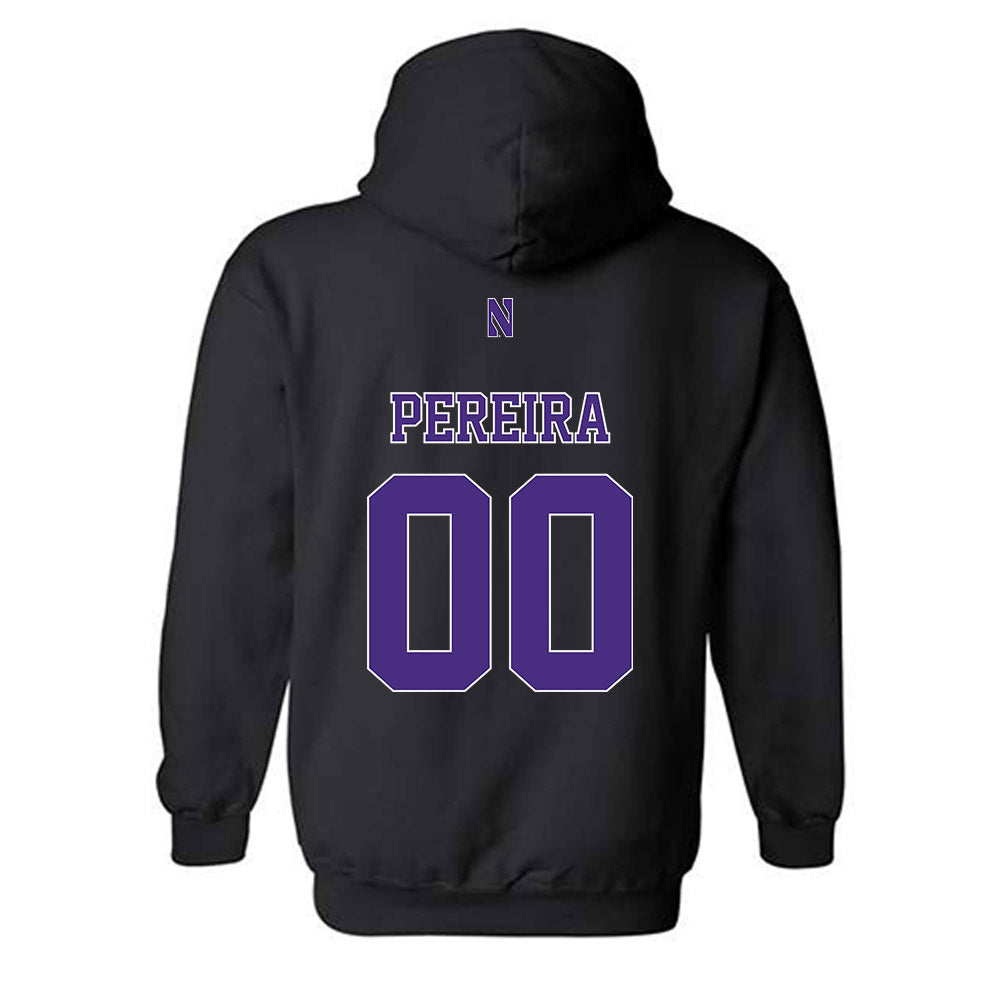 Northwestern - NCAA Men's Soccer : Dominic Pereira - Classic Shersey Hooded Sweatshirt-1