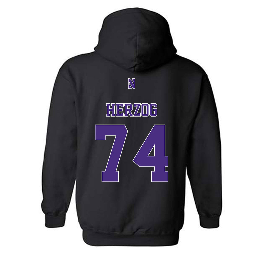 Northwestern - NCAA Football : Nicholas Herzog - Classic Shersey Hooded Sweatshirt