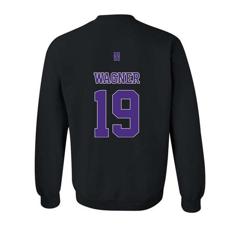 Northwestern - NCAA Football : Drew Wagner - Classic Shersey Crewneck Sweatshirt-1