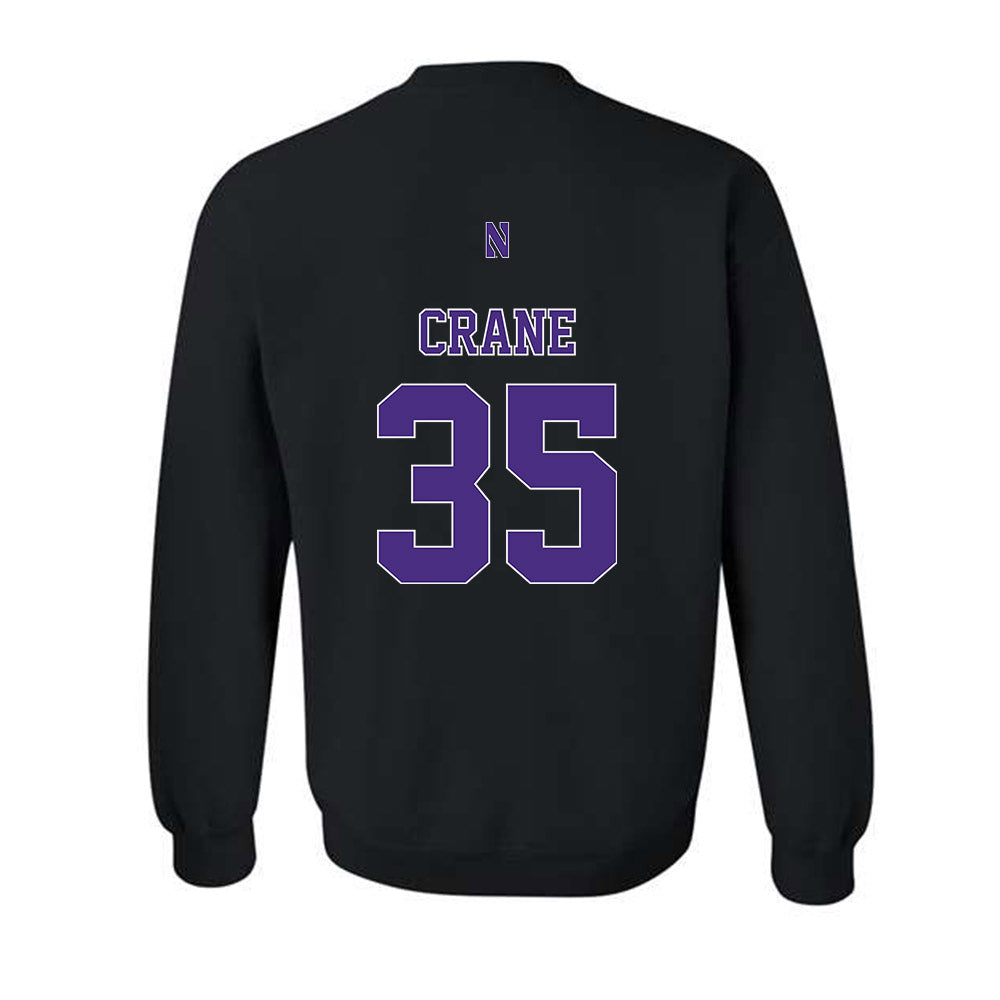 Northwestern - NCAA Football : Tate Crane - Classic Shersey Crewneck Sweatshirt-1