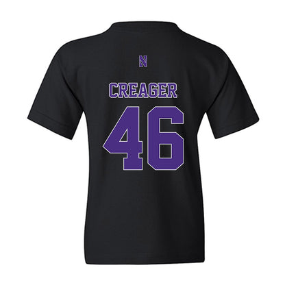 Northwestern - NCAA Football : Lincoln Creager - Classic Shersey Youth T-Shirt-1