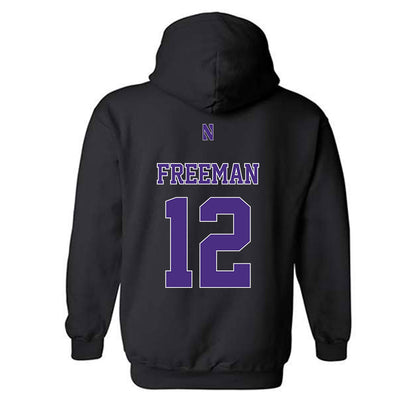 Northwestern - NCAA Baseball : Jackson Freeman - Classic Shersey Hooded Sweatshirt