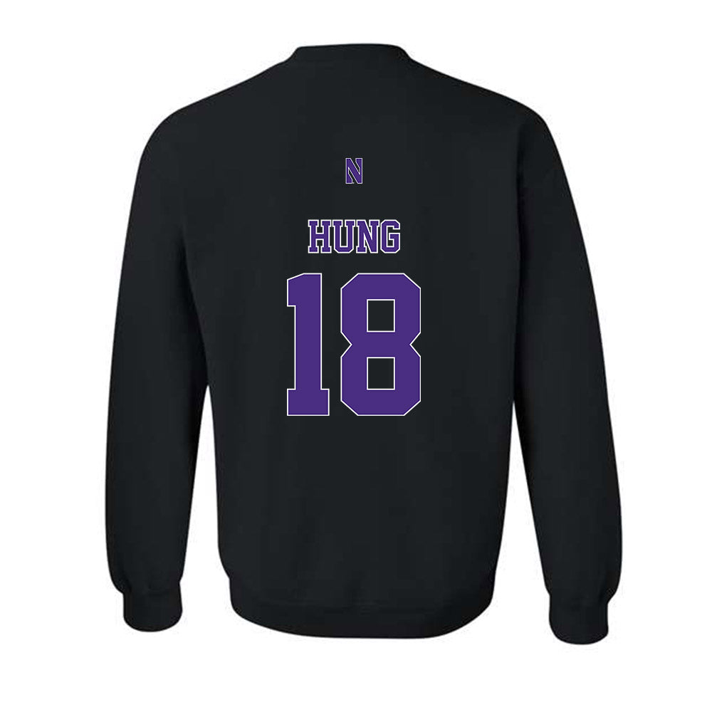 Northwestern - NCAA Women's Fencing : Juliana Hung - Classic Shersey Crewneck Sweatshirt